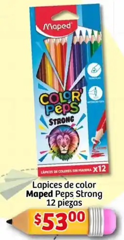 Soriana Mercado Maped lapices de color peps strong oferta