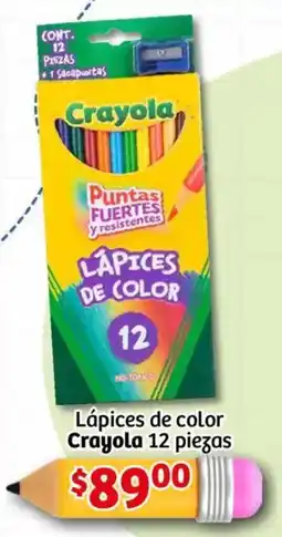 Soriana Mercado Crayola lápices de color oferta