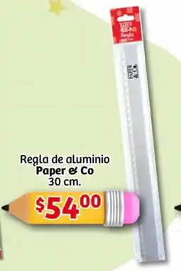 Soriana Mercado Paper & co regla de aluminio oferta