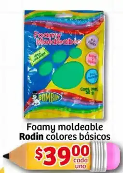 Soriana Mercado Rodin foamy moldeable colores básicos oferta