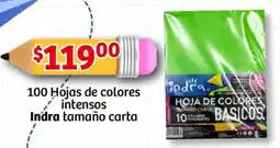 Soriana Mercado Indra tamaño carta de colores intensos oferta
