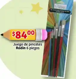 Soriana Mercado Rodin juego de pinceles oferta