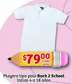 Soriana Mercado Back 2 school playera tipo polo oferta