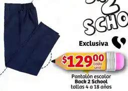 Soriana Mercado Back 2 school pantalón escolar oferta