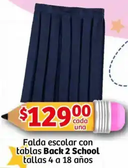 Soriana Mercado Back 2 school falda escolar con tablas oferta