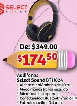 Soriana Mercado Select sound audífonos BTH024 oferta