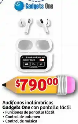 Soriana Mercado Gadgets one audífonos inalámbricos con pantalla táctil oferta