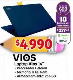 Soriana Mercado Vios laptop 14" oferta