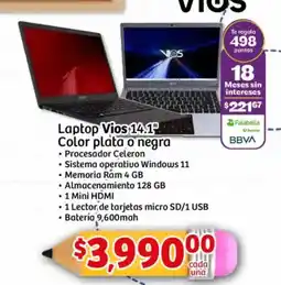 Soriana Mercado Vios home laptop 14.1" oferta