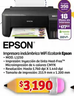 Soriana Mercado Epson impresora inalámbrica wifi ecotank oferta