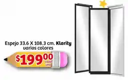 Soriana Mercado Klarity espejo varios colores oferta