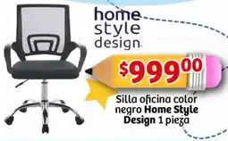 Soriana Mercado Home style design silla oficina color negro oferta