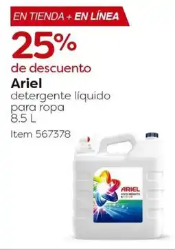 Costco Ariel detergente líquido para ropa oferta