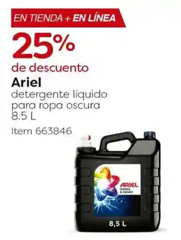Costco Ariel detergente líquido para ropa oscura oferta