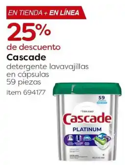 Costco Cascade detergente lavavajillas en cápsulas oferta