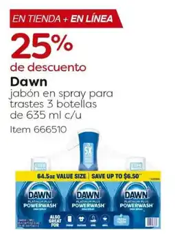 Costco Dawn jabón en spray para trastes oferta