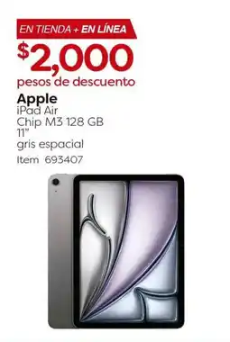 Costco Apple iPad Air 11" Chip M3 oferta