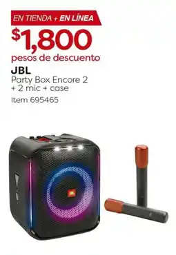 Costco JBL Party Box Encore 2 +2 mic + case oferta