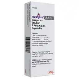 Farmacias Benavides 2.5 mg Tirzepatida/0.6 ml Solución oferta