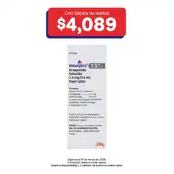 Farmacias Benavides 2.5 mg Tirzepatida/0.6 ml Solución oferta