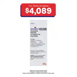 Farmacias Benavides 2.5 mg Tirzepatida/0.6 ml Solución oferta