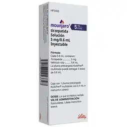Farmacias Benavides 5 mg Tirzepatida/0.6 ml Solución oferta