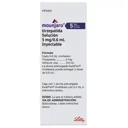 Farmacias Benavides 5 mg Tirzepatida/0.6 ml Solución oferta