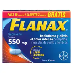 Farmacias Bazar FLANAX 550MG 10+2 TABLETAS oferta