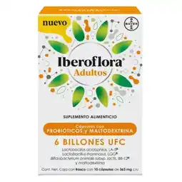 Farmacias Bazar IBEROFLORA ADULTO 363MG 10 CAPSULAS oferta