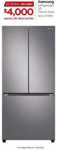Costco Samsung refrigerador french door 25' oferta