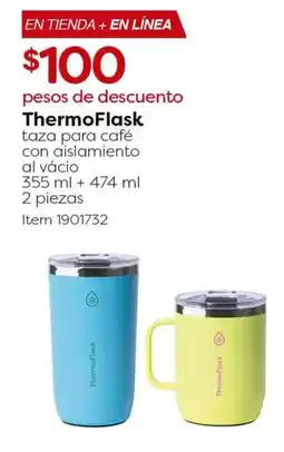 Costco Thermoflask taza para café con aislamiento al vácio oferta