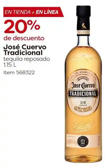 Costco José cuervo tradicional tequila reposado oferta