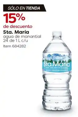 Costco Sta. maría agua de manantial oferta