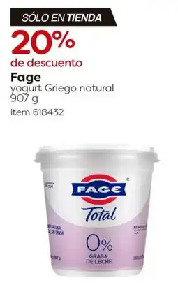 Costco Fage yogurt griego natural oferta
