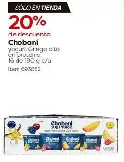 Costco Chobani yogurt griego alto en proteina oferta