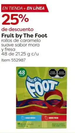 Costco Fruit by the foot rollos de caramelo suave sabor mora y fresa oferta