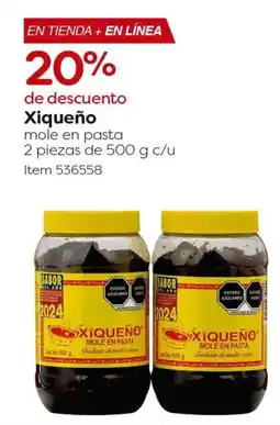 Costco Xiqueño mole en pasta 2 piezas oferta