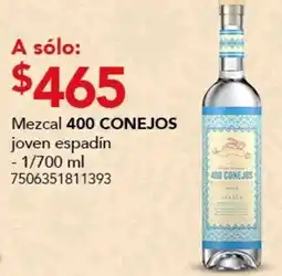 City Club 400 Conejos mezcal joven espadín oferta