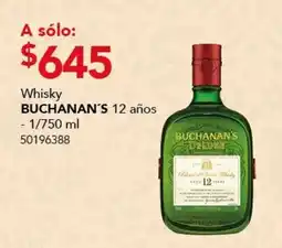 City Club Buchanan's whisky 12 años oferta