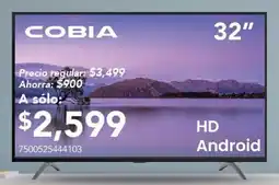 City Club Cobia HD Android TV 32" oferta