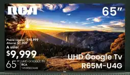 City Club RCA UHD Google TV 65" oferta
