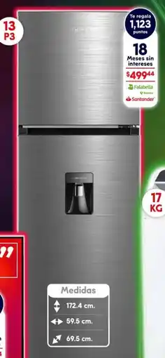 Soriana Híper MIdea Refrigerador con despachador oferta