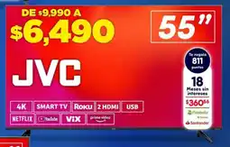 Soriana Híper JVC Smart TV 55" oferta