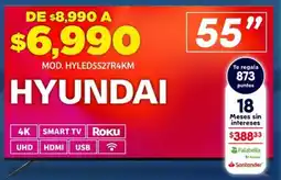 Soriana Híper Hyundai Smart TV 55" oferta