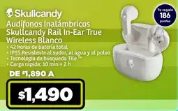 Soriana Híper Skullcandy Rail In-Ear True Wireless oferta