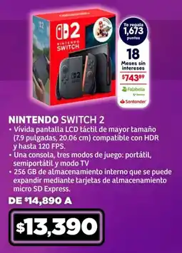 Soriana Híper Nintendo Switch 2 oferta