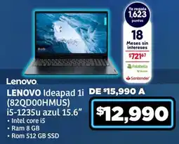 Soriana Híper Lenovo Ideapad 1i oferta