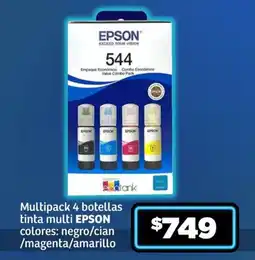 Soriana Híper Epson 544 tinta multi oferta