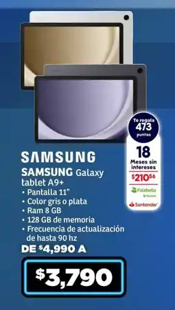 Soriana Híper Samsung Galaxy A9+ tablet oferta