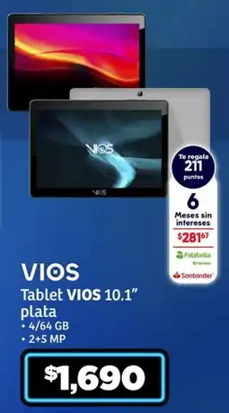 Soriana Híper VIOS tablet 10.1" oferta